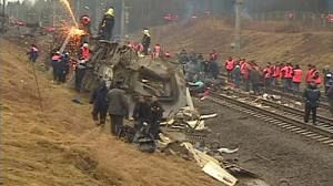 Russian officials believe train disaster caused by bomb