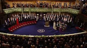 Cérémonie de remise des Nobel en grande pompe à Stockholm