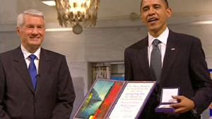 War president defends peace prize
