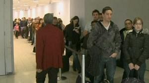 Air travellers feel security blitz