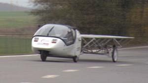 Wind and solar powered car