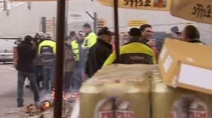 Belgian beer stocks dwindle as workers blockade breweries