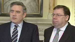 Gordon Brown et Brian Cowen au chevet du processus de paix en Irlande du Nord