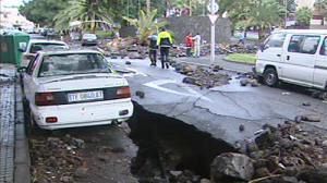 Canary Islands hit by heavy downpour