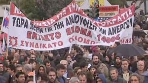 Yunanistan’da büyük grev