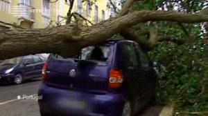 Tempestade de Portugal para a Europa