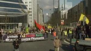 Kurdenproteste in Belgien