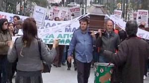 Manifestation dans Athènes