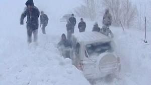 Grosses chutes de neige au Kazakhstan