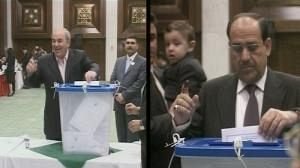 Iraq election: Allawi leads Maliki for first time