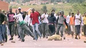 Manifestation en Afrique du Sud