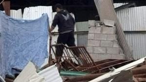 Aftermath of a missile attack on Gaza