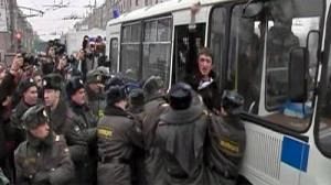 Manifestations d’opposants au gouvernement Poutine en Russie