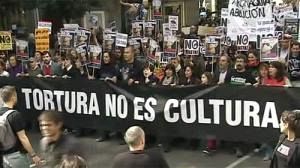 Manifestación en Madrid contra las corridas de toros