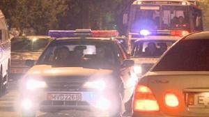 Army and police patrol Kyrgyz capital