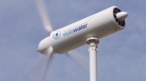 Inventan una eólica que produce electricidad y agua