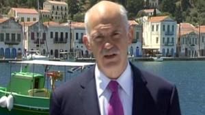 El primer ministro griego George Papandreu