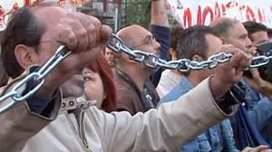 Markets nervous over Greek austerity protests
