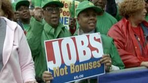 Protesters march on Wall Street