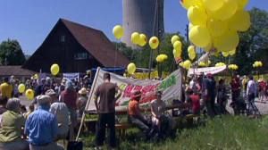 Protestos contra construção de novas centrais nucleares na Suíça