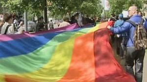 First peaceful protest for Russian gay pride