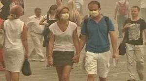 Wildfire smog chokes Moscow