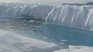 Giant ice-sheet breaks from Greenland glacier