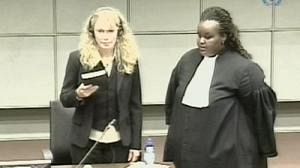 Mia Farrow gives evidence at war crimes trial