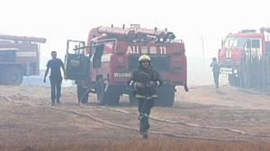 Baking temperatures triple Moscow forest fires
