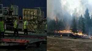 US aid jets arrive in fire-ravaged Russia