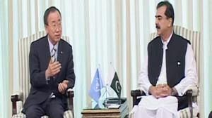 UN chief Ban arrives in flood-hit Pakistan