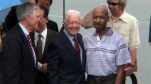Jimmy Carter despega de Corea del Norte con el estadounidense liberado