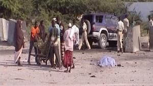 Mogadishu airport hit by twin suicide bombings