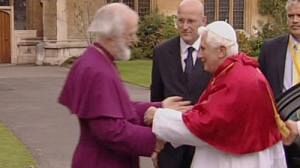 Benoît XVI en apôtre du dialogue entre catholiques et anglicans