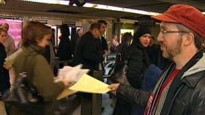 French workers strike against pension reforms