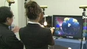 Touchy feely 3D TV