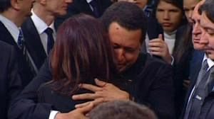 President Cristina attends wake for dead husband