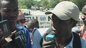 UN peacekeepers in Haiti face protests over cholera