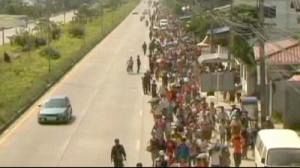 Thousands flee Myanmar clashes to Thailand