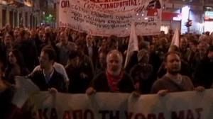 Ausschreitungen bei Protesten gegen Sparpolitik der griechischen Regierung