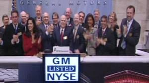 Strong opening for GM’s first day of trading