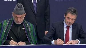 NATO signs new Afghan deal