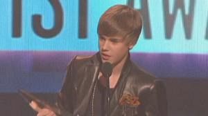 Justin Bieber enfant star des American Music Awards