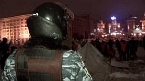 Kiev police break up protest camp