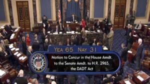 Congress repeals “don’t ask, don’t tell”