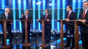 Irish leaders clash on economy in TV debate