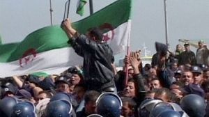 Police protest in Algerian capital