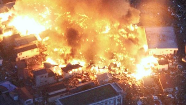 Horror quake hits Japan as tsunami smashes city