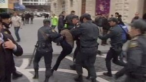 Azerbaijan protest broken up by police
