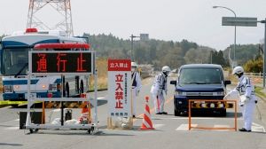 Une zone interdite autour de la centrale de Fukushima